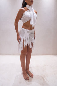 TULUM TOP & SKIRT WHITE