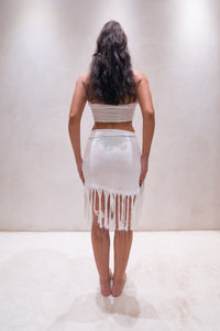 TULUM TOP & SKIRT WHITE