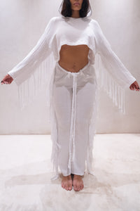 TULUM MINI HOODIE WHITE