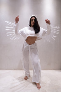 TULUM MINI HOODIE WHITE