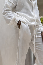 TULUM  TRACKSUITE MUSLIN WHITE HOODIE