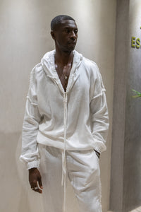 TULUM  TRACKSUITE MUSLIN WHITE HOODIE