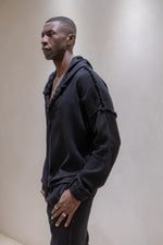 TULUM  TRACKSUITE MUSLIN BLACK HOODIE