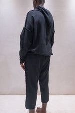 TULUM  TRACKSUITE MUSLIN BLACK HOODIE