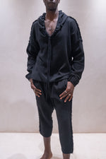 TULUM  TRACKSUITE MUSLIN BLACK HOODIE